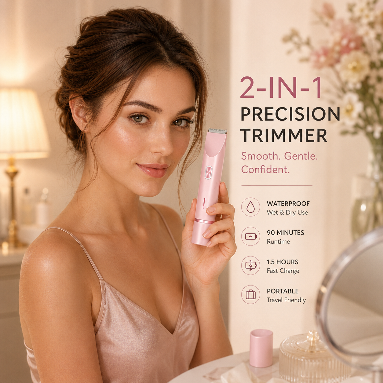 Womens Shaver Dual-Head Trimmer for Women