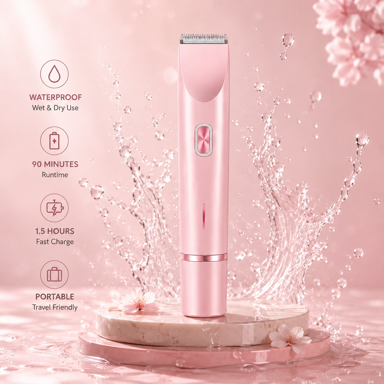 Womens Shaver Dual-Head Trimmer for Women