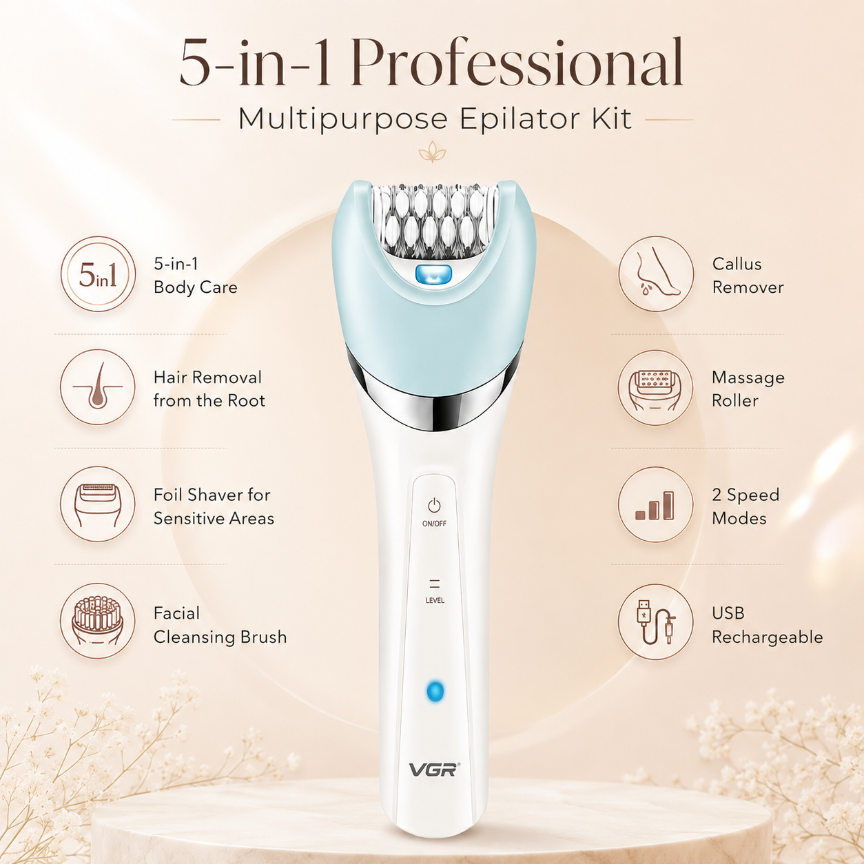 Professional Multipurpose Epilator