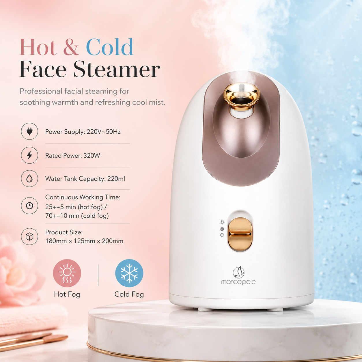 Hot and Cold Face Steamer