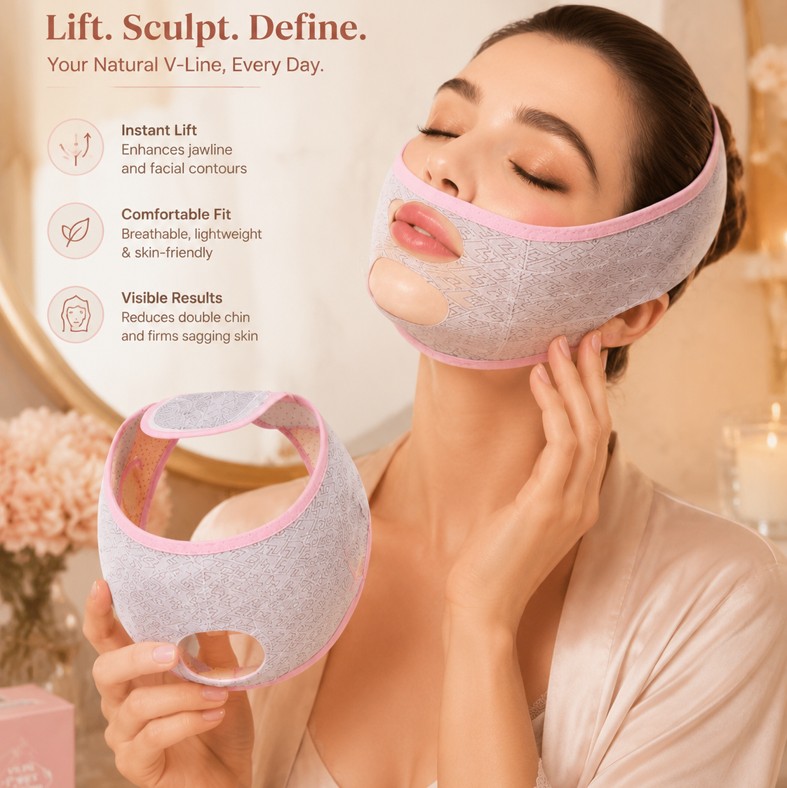 Breathable V-Line Lifting &amp; Contouring Mask
