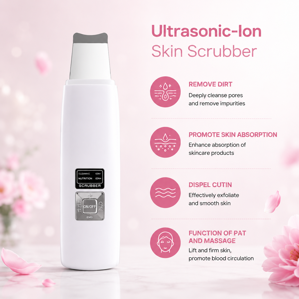 Ultrasonic Skin Scrubber for Deep Pore Cleansing