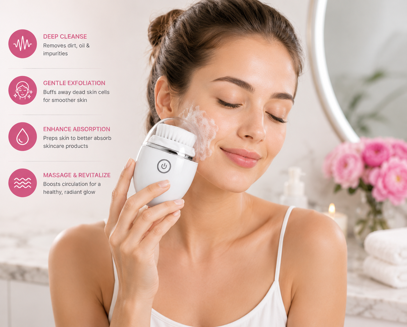 Ultrasonic Electric Face Washer