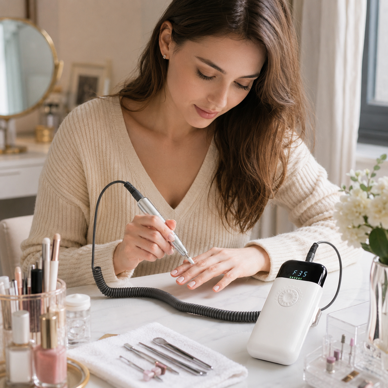 Professional Rechargeable Nail Drill & Electric Manicure Set