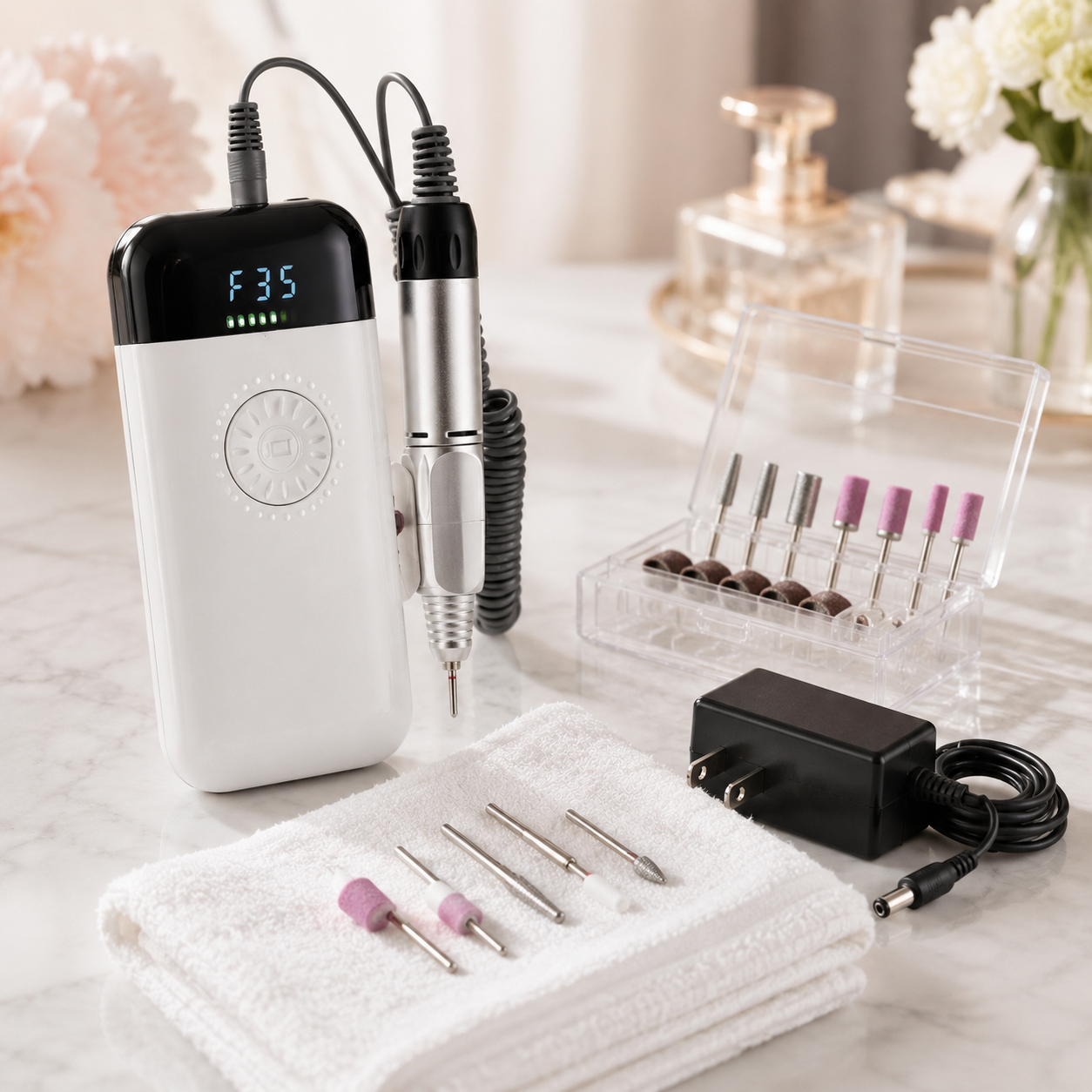 Professional Rechargeable Nail Drill & Electric Manicure Set