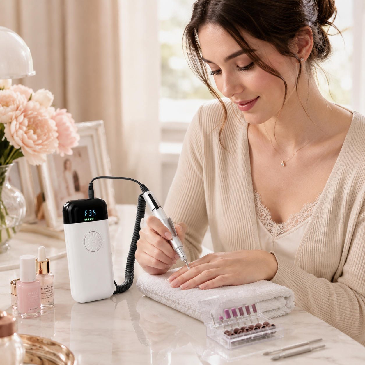 Professional Rechargeable Nail Drill & Electric Manicure Set